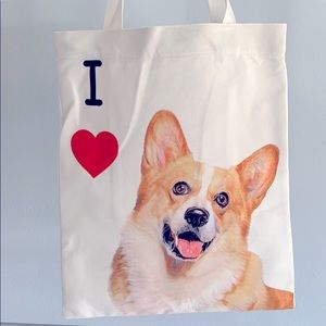 Corgi Art Canvas Bag